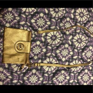 Gold MK crossbody bag